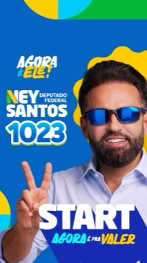 Arte do Ney Santos para o story do Instagram